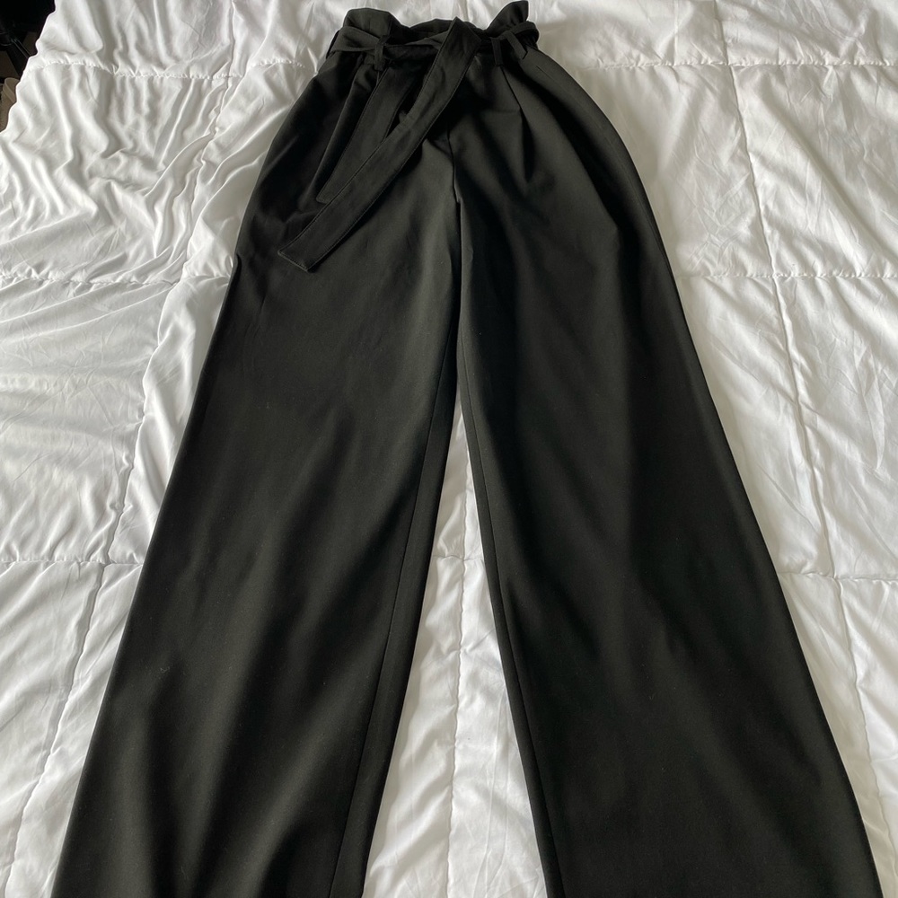 BCBGMAXAZRIA black wide leg pants